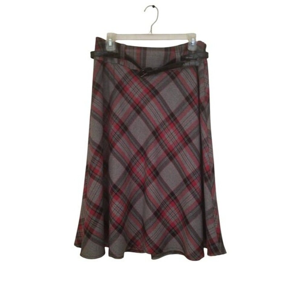 East 5th Women’s Plaid Skirt - Red, Gray & Black (Size 10)
